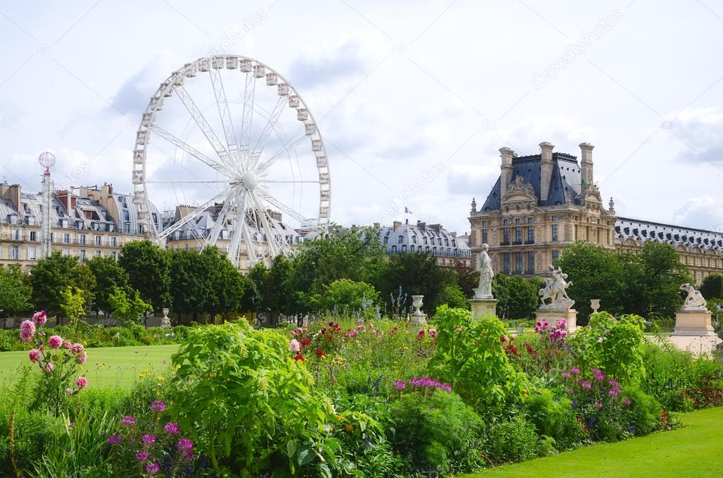 Tuileries garden side, Paris