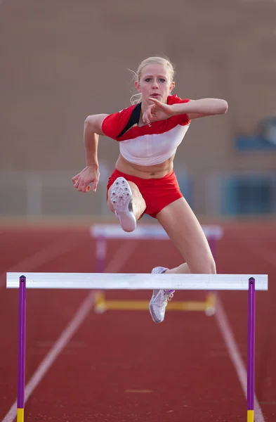 Womans Hurdles — Stock Photo, Image