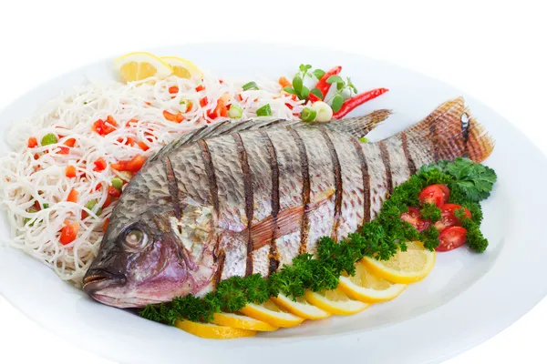 Gegrillter Tilapia — Stockfoto