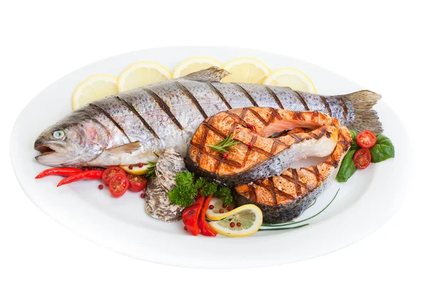 Grilled Trout — Stock Photo, Image