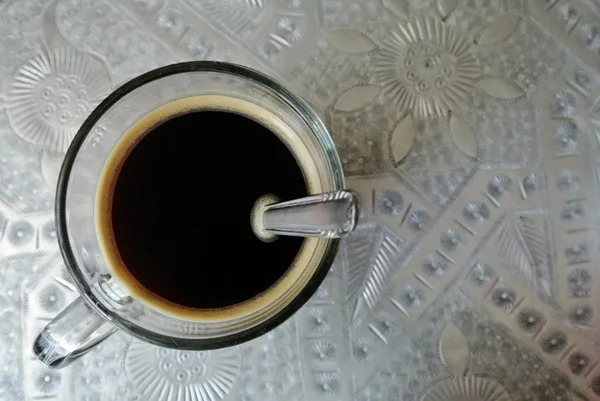 Coffee mug on moroccan tray — Stock Photo, Image