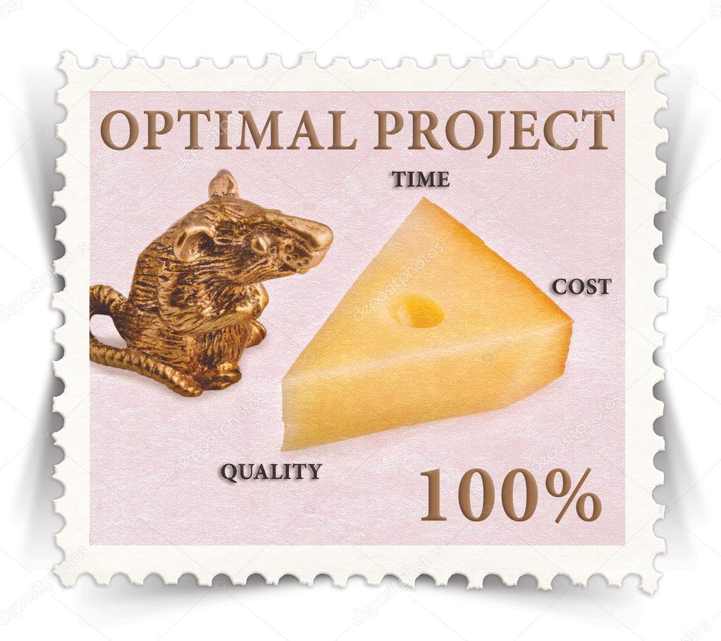 Label for various fresh organic products ads stylized as post stamp
