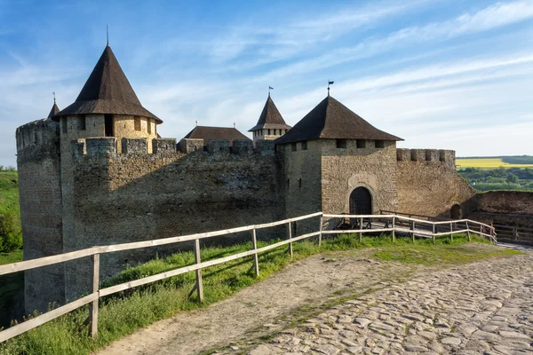 Antiguo Castillo Medieval en Khotyn, Ucrania — Foto de Stock
