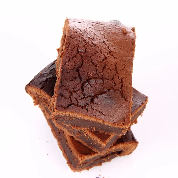 Fatias de brownie — Fotografia de Stock