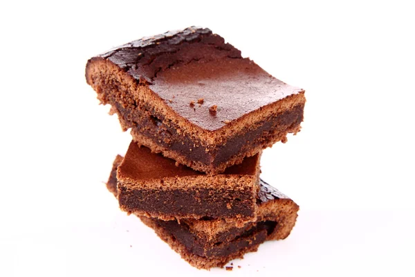 Fatias de um brownie — Fotografia de Stock