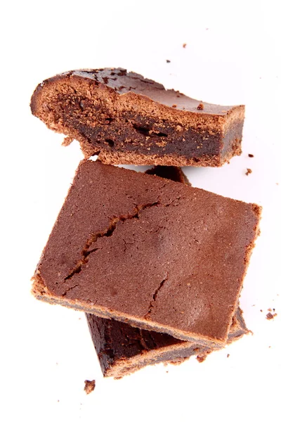 A brownie szelet — Stock Fotó