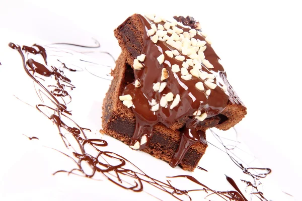 Plastry brownie — Zdjęcie stockowe