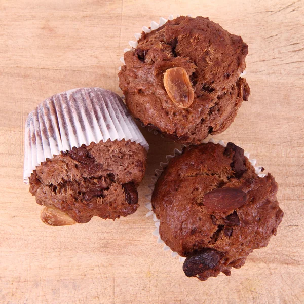 Muffins de chocolate — Fotografia de Stock