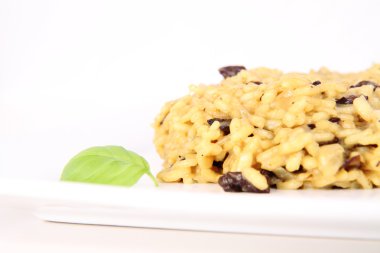 Bir tabak mantarlı risotto