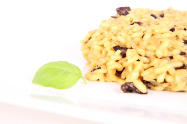 Bir tabak mantarlı risotto