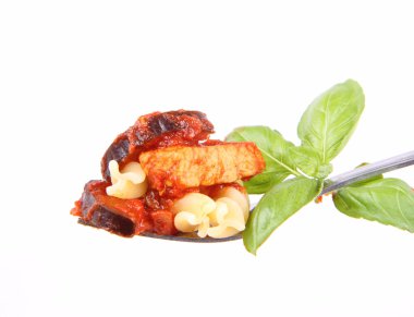 makarna üzerine çatal