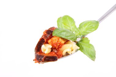 makarna üzerine çatal