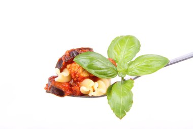 makarna üzerine çatal