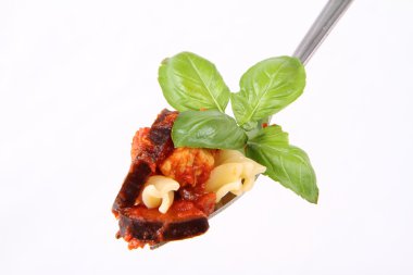 makarna üzerine çatal