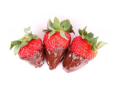 çikolata kaplı çilekler