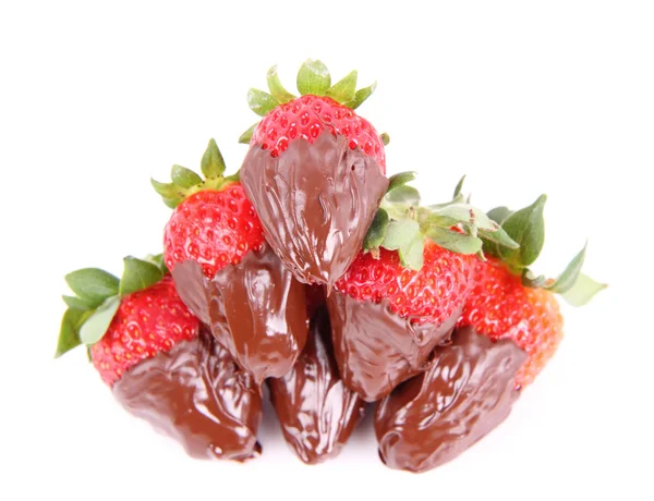 Chocolate covered strawberries — Stock Photo, Image
