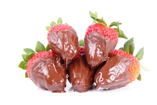 Fragole ricoperte di cioccolato — Foto Stock