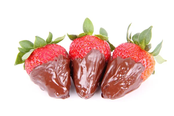 Fresas cubiertas de chocolate — Foto de Stock