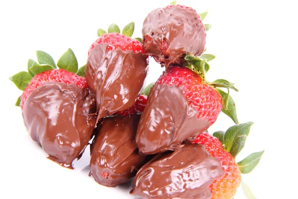 Fragole ricoperte di cioccolato — Foto Stock