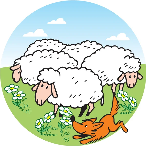 Moutons — Image vectorielle