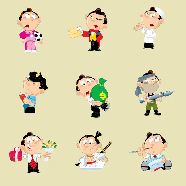 Characters of different professions — Stock Vector