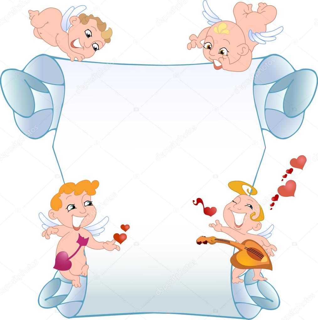 Card with cupids