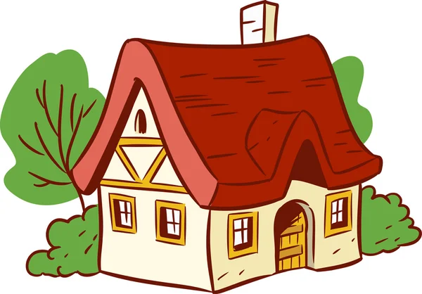 Malé kreslené dům — Stockový vektor