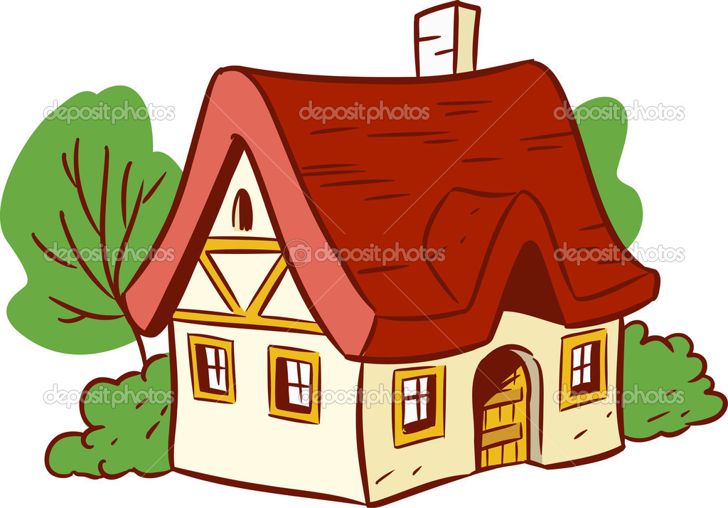 Small cartoon house