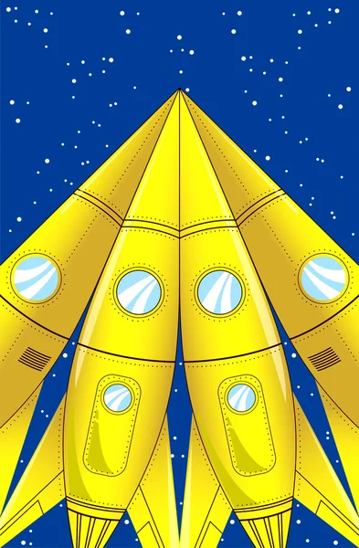 Cartoon raket — Stockvector