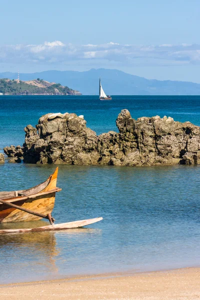 Paisaje marino cerca de Nosy Be island — Foto de Stock