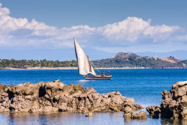 Paisaje marino cerca de Nosy Be island — Foto de Stock