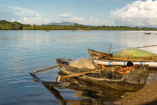 Fisherman waiting — Stock Photo, Image