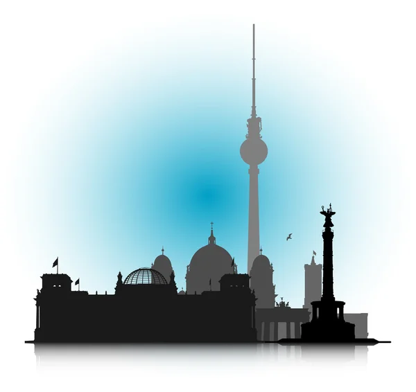 Berlínské panoráma — Stockový vektor
