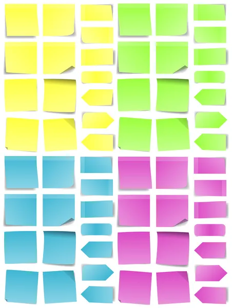 Set de notes Post-it — Image vectorielle