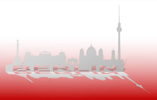 Berlin Paysage urbain 3 — Image vectorielle