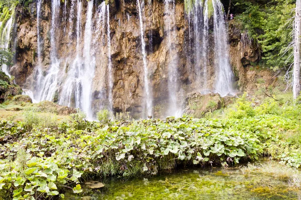 Big and beauty waterfall - Plitvice lakes — Stock Photo, Image