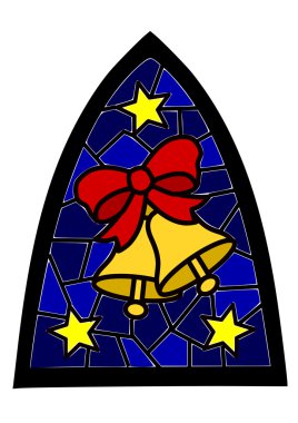 iki altın Noel çanları