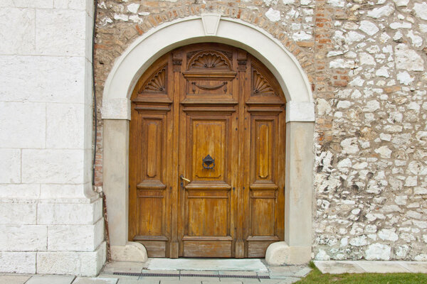 Wooden door - Camedule Monastery, Bielany Cracow.