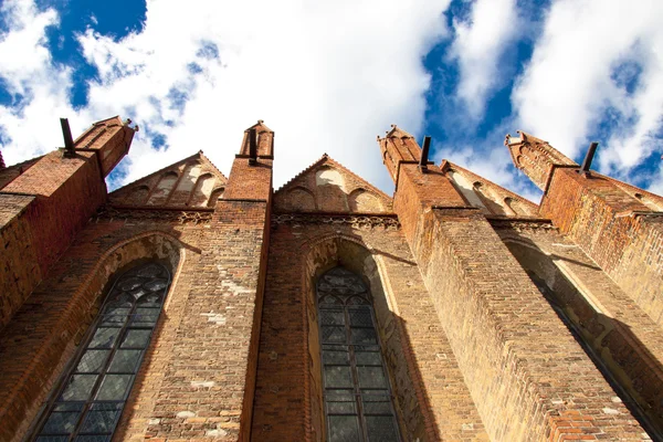 Parede de igreja velha em Chelmno - Polônia . — Fotografia de Stock