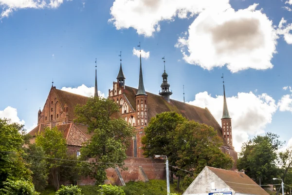 Catedral na colina em Frombork . — Fotografia de Stock