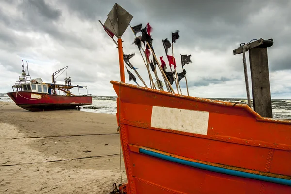 Two fishing boat - Rewal, Poland. — Stock Photo, Image