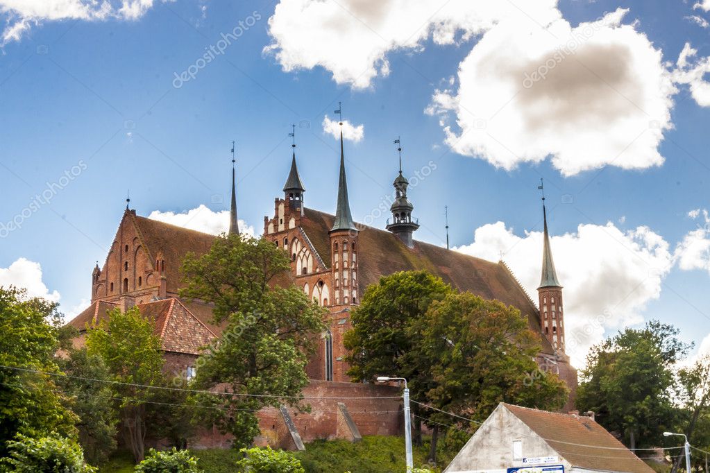 Cathedral on the hill in Frombork.