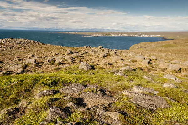 Icelandic landscape - Stakksfjordur Fjord. — Stok fotoğraf