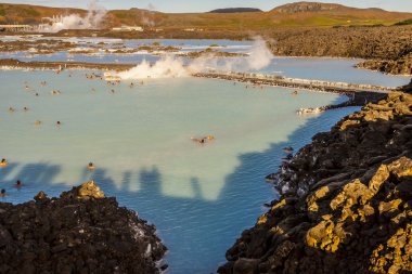 Spa in Blue Lagoon - Iceland clipart