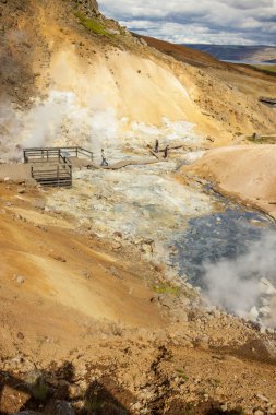 Jeotermal alanı - İzlanda.