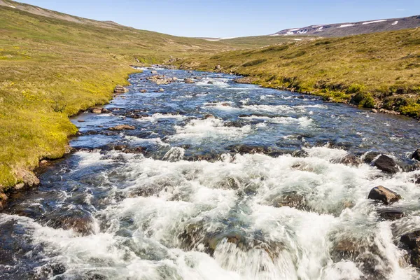 Ribeiro de montanha - Islândia, Westfjords . — Fotografia de Stock