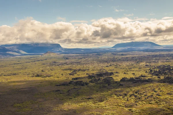 Widok z wulkan hverfjall – Islandia. — Zdjęcie stockowe