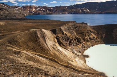vitio sıcak bahar ve oskjuvatn Gölü - İzlanda.