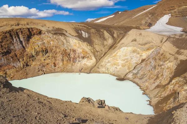 Vitio hot springs lake - interieur van IJsland. — Stockfoto