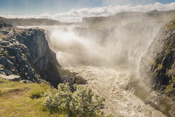 Największy wodospad Dettifoss w Europie - Islandia. — Zdjęcie stockowe